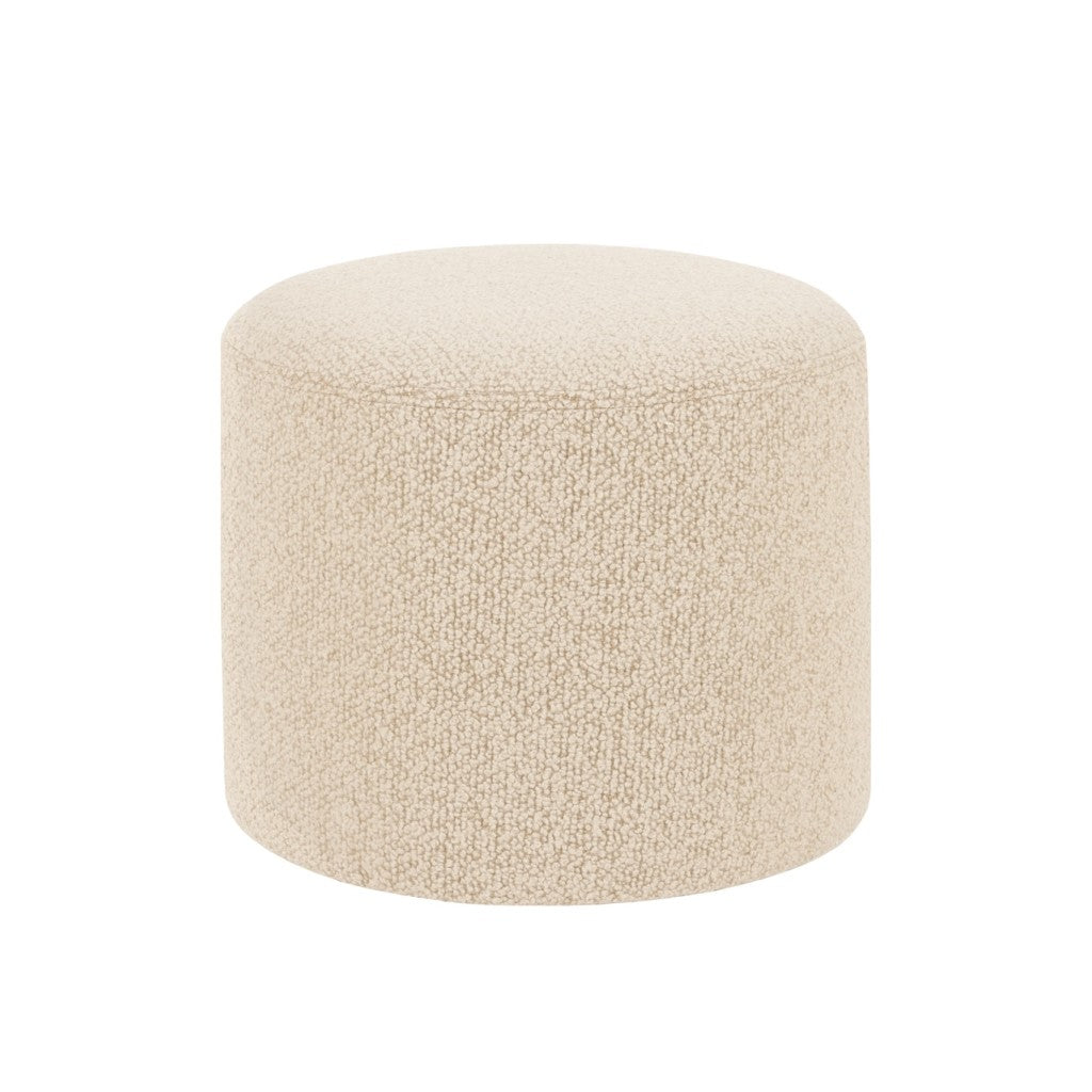 Bon Pouf Round Eggshell