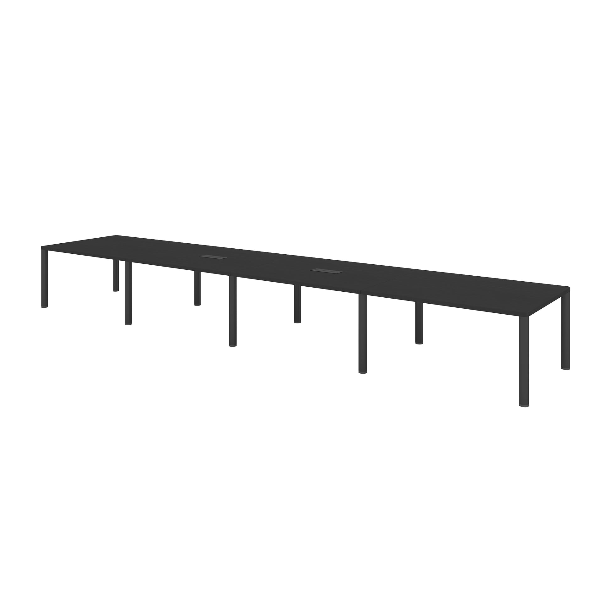  Log Conference Table 236" S-54 Black Oak/Black