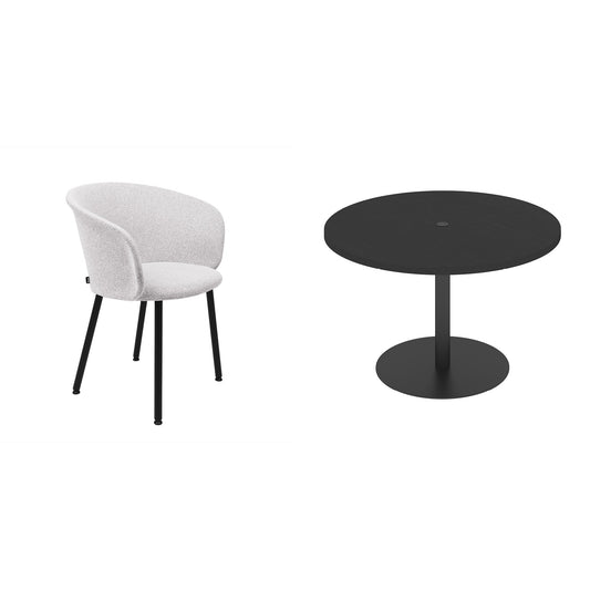 4 ppl Huddle Room (Black / Porcelain)