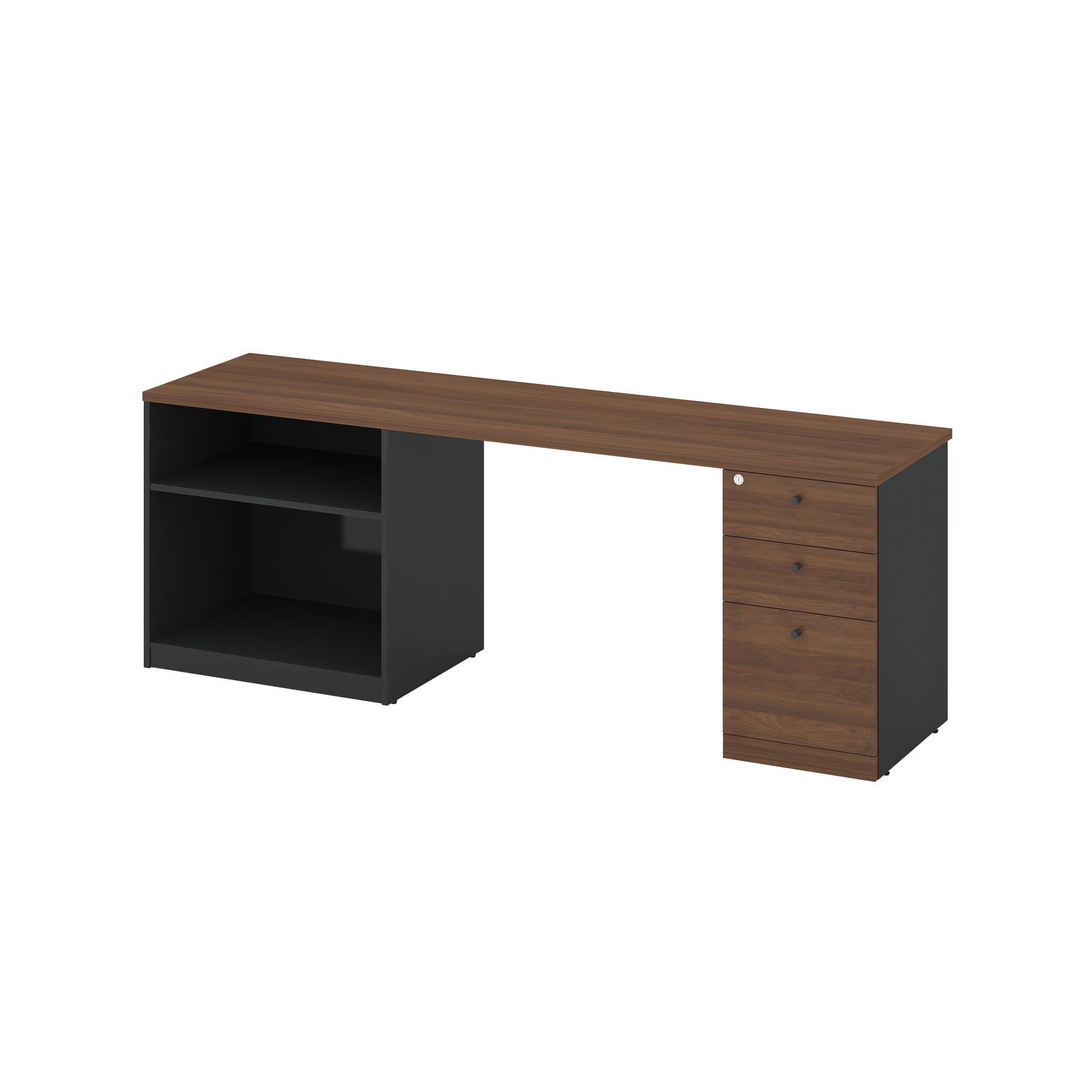  TS Return Desk Walnut