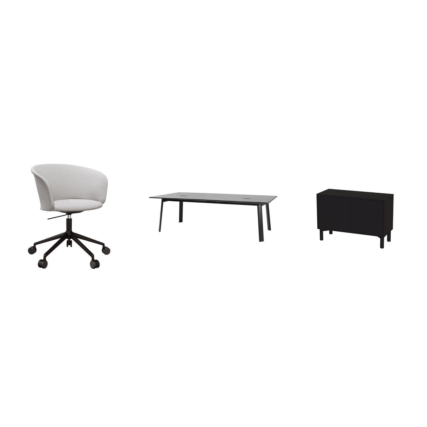 8 ppl Conf. (Black / Porcelain)