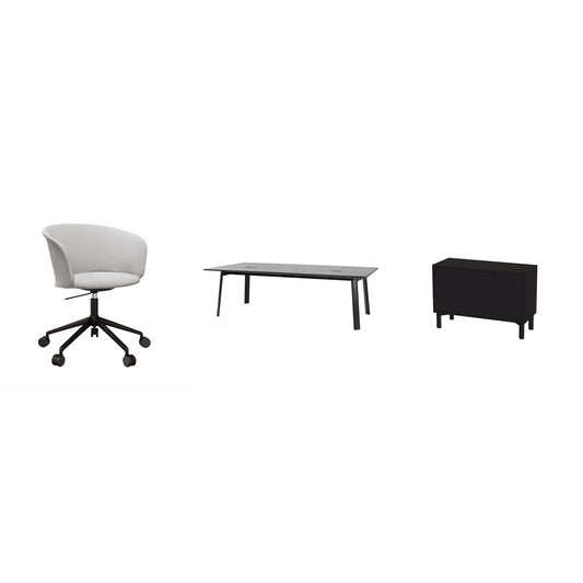 8 ppl Conf. (Black / Porcelain)