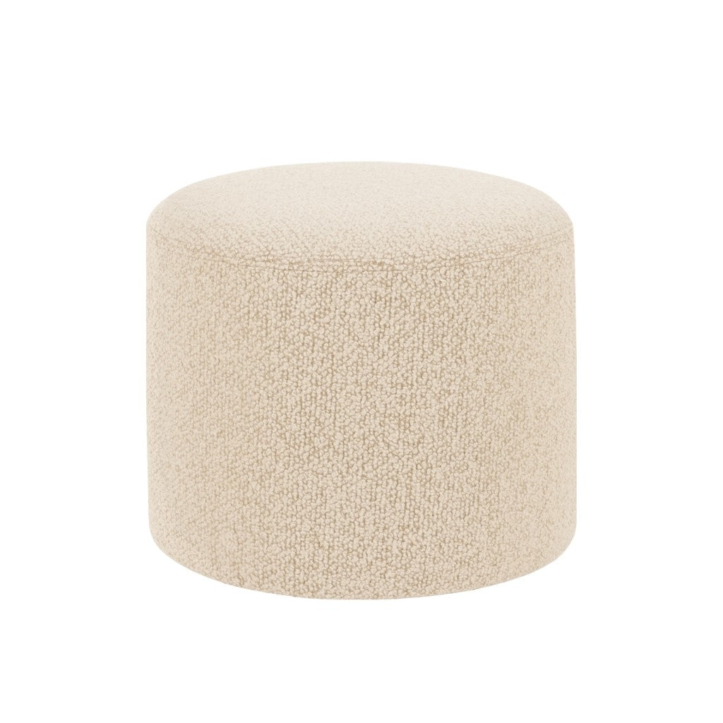 Bon Pouf Round Eggshell