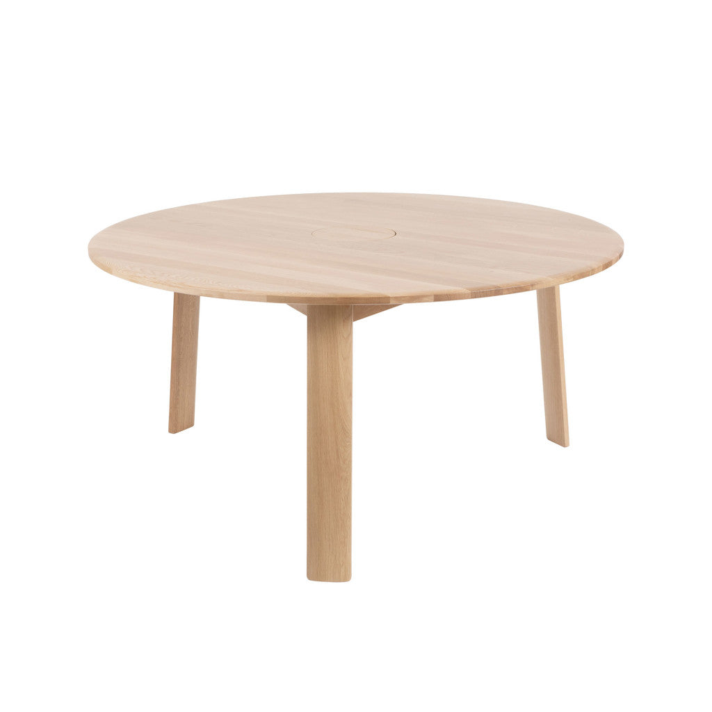 Alle Table Round 150 cm / 59 in Media Natural Oak