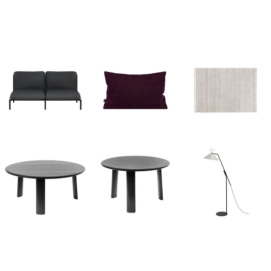 Lounge Set Kumo 2-seater Graphite