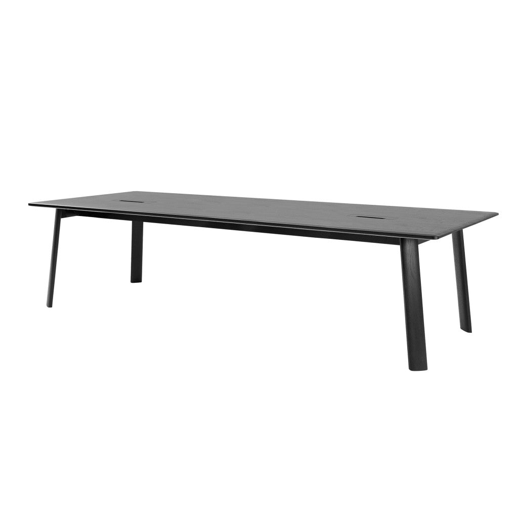 Alle Table Conference 300 cm / 118 in Media Black Oak