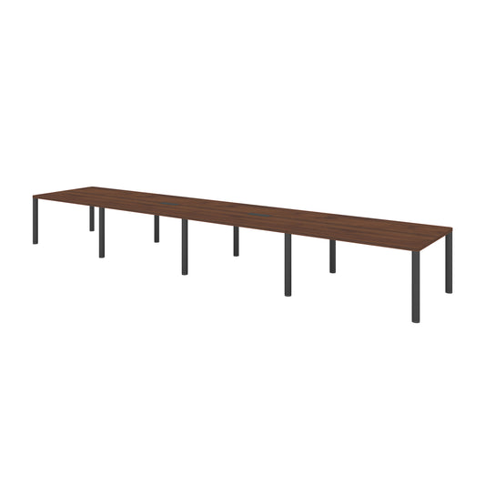  Log Conference Table 236" Walnut/Black