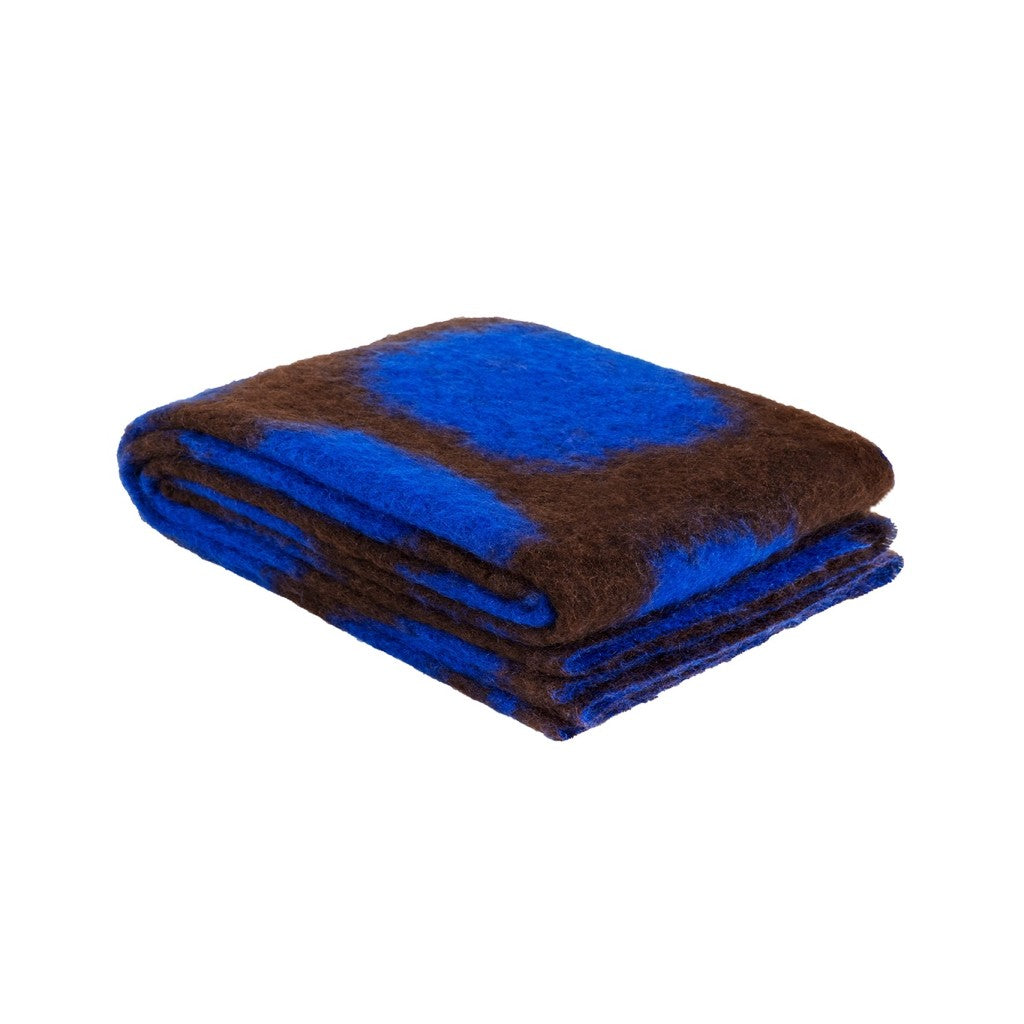 Monster Throw Ultramarine Blue / Brown Spot