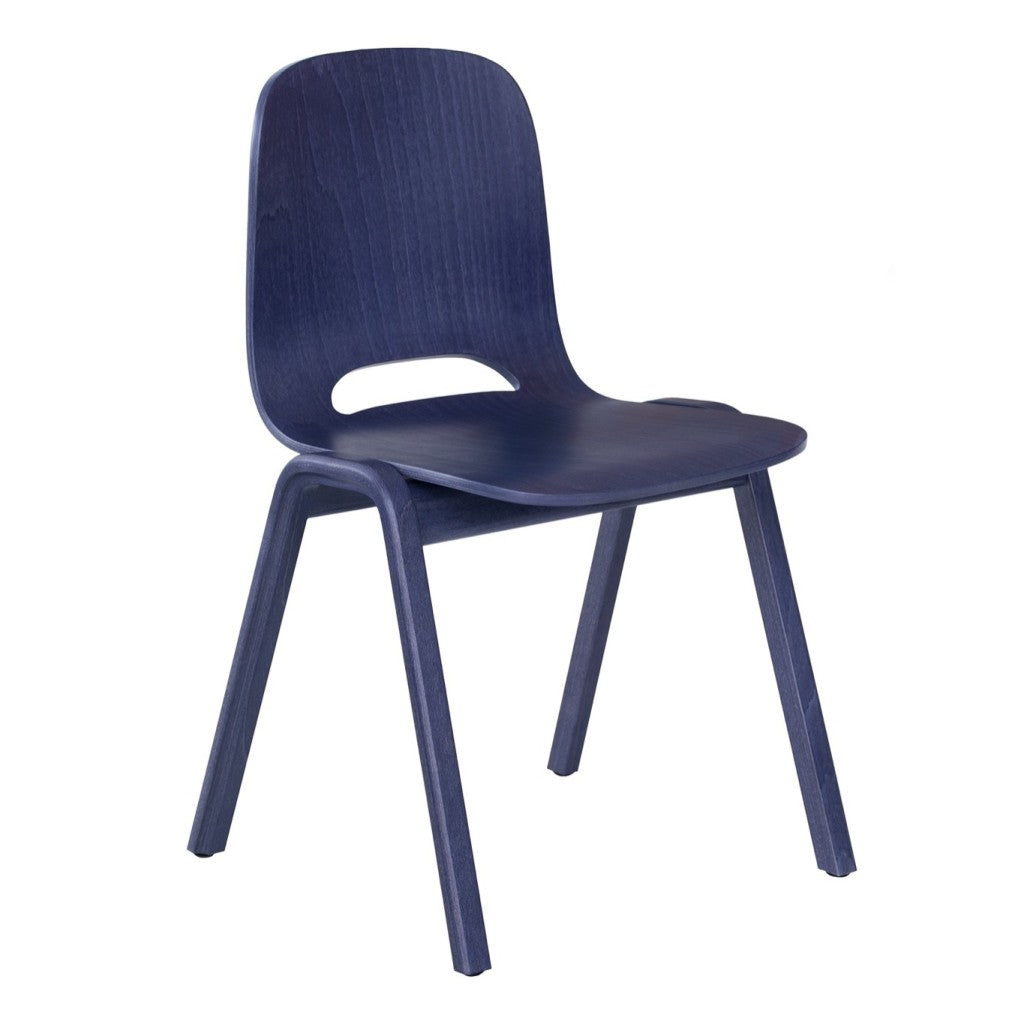 Touchwood Chair (Wooden legs) Blue